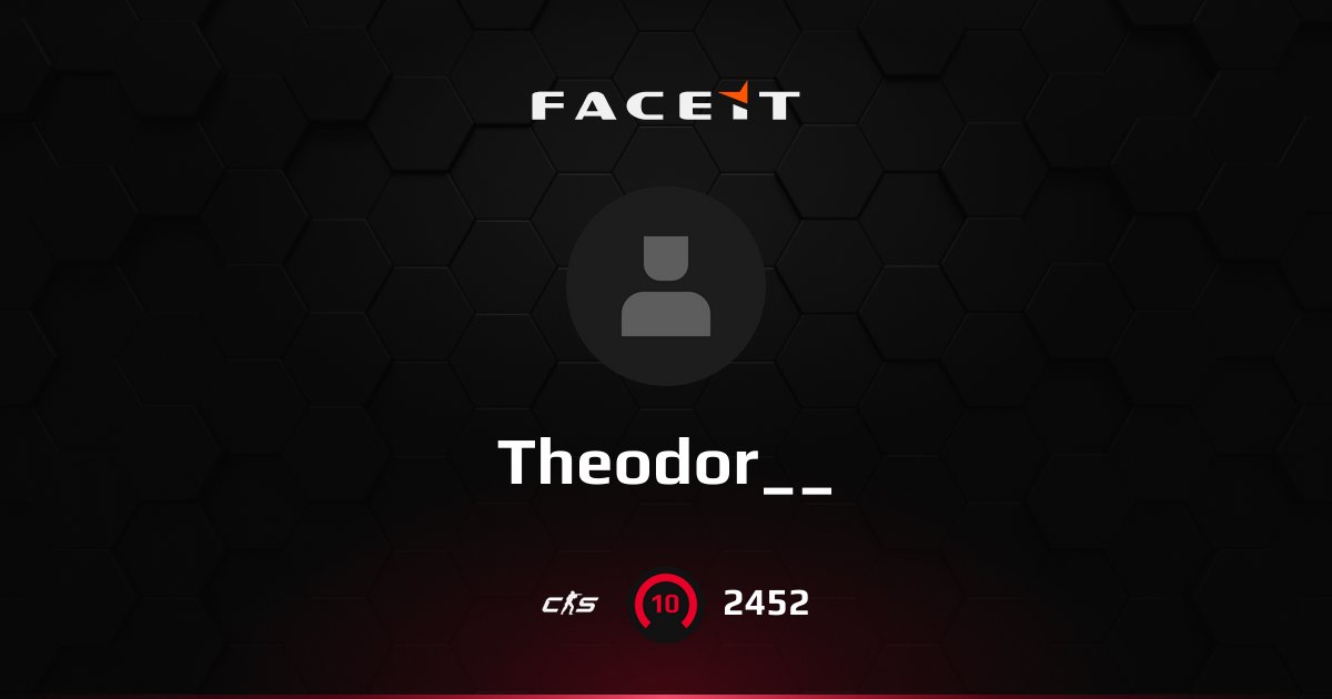 Theodor__ - Player Profile - FACEIT.com